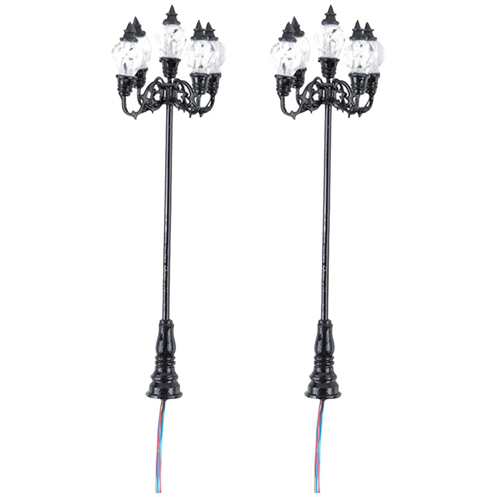 

Lamp Street Mini Miniature Model House Lights Post Light Train Decor Lantern Garden Yard Christmas Platform Accessories