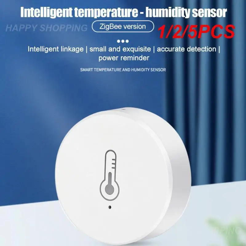 

1/2/5 шт. умный датчик температуры и влажности Tuya Smart ZigBee