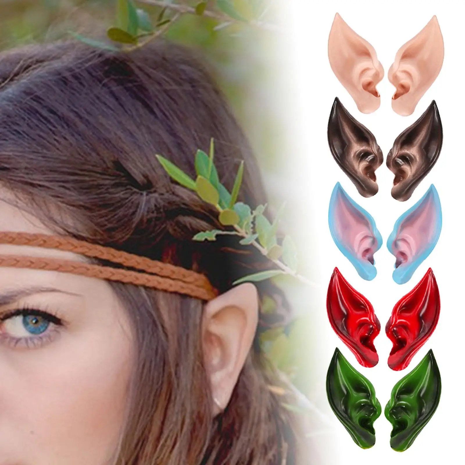 Elf False Ears Halloween Carnival Cosplay Accessories Costumes Fairy
