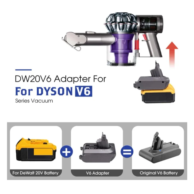 Сменный Адаптер для аккумулятора Dewalt 18 в 20 преобразователь литий-ионной батареи