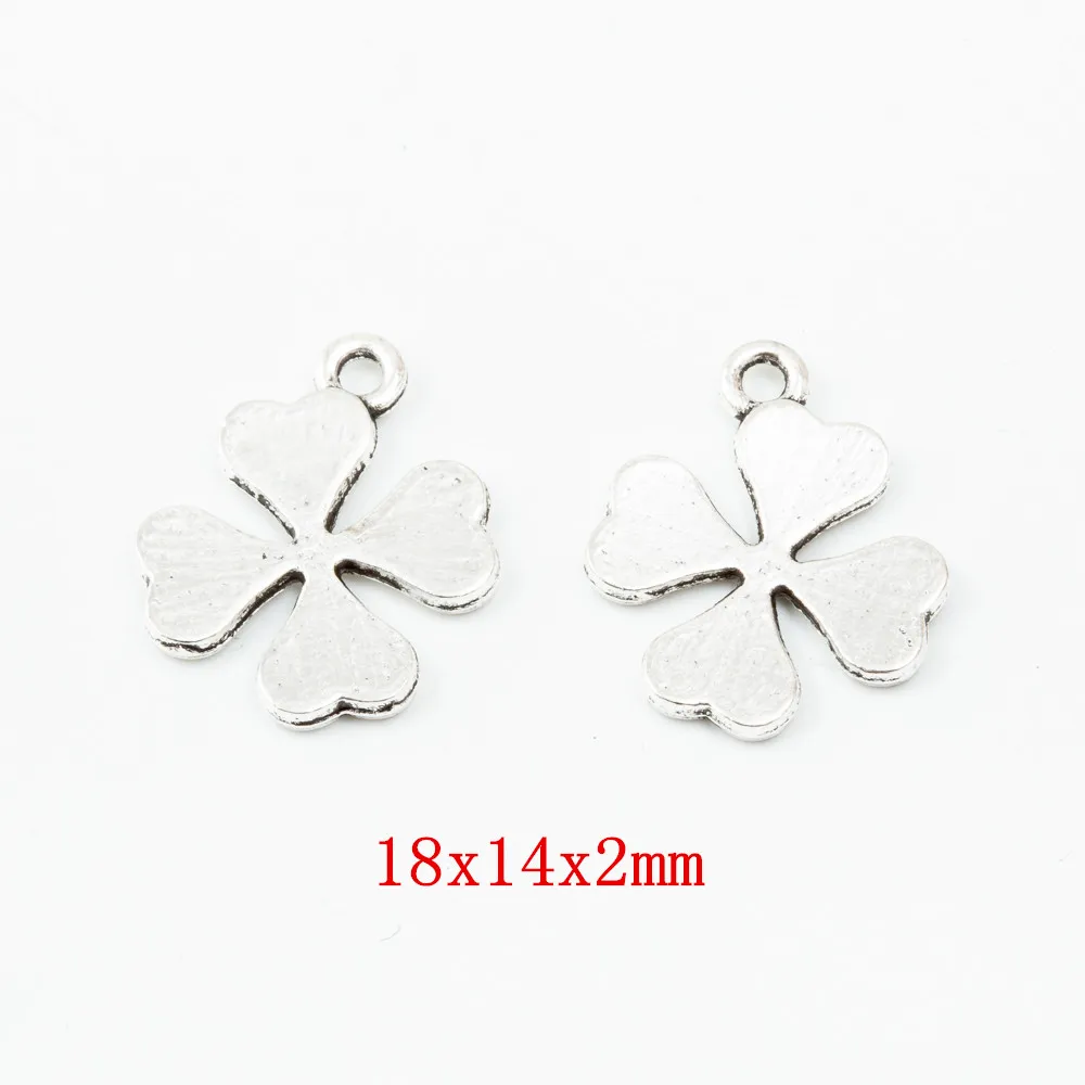 45 шт. (Клевер) винтажный металлический кулон из цинкового сплава аксессуары для