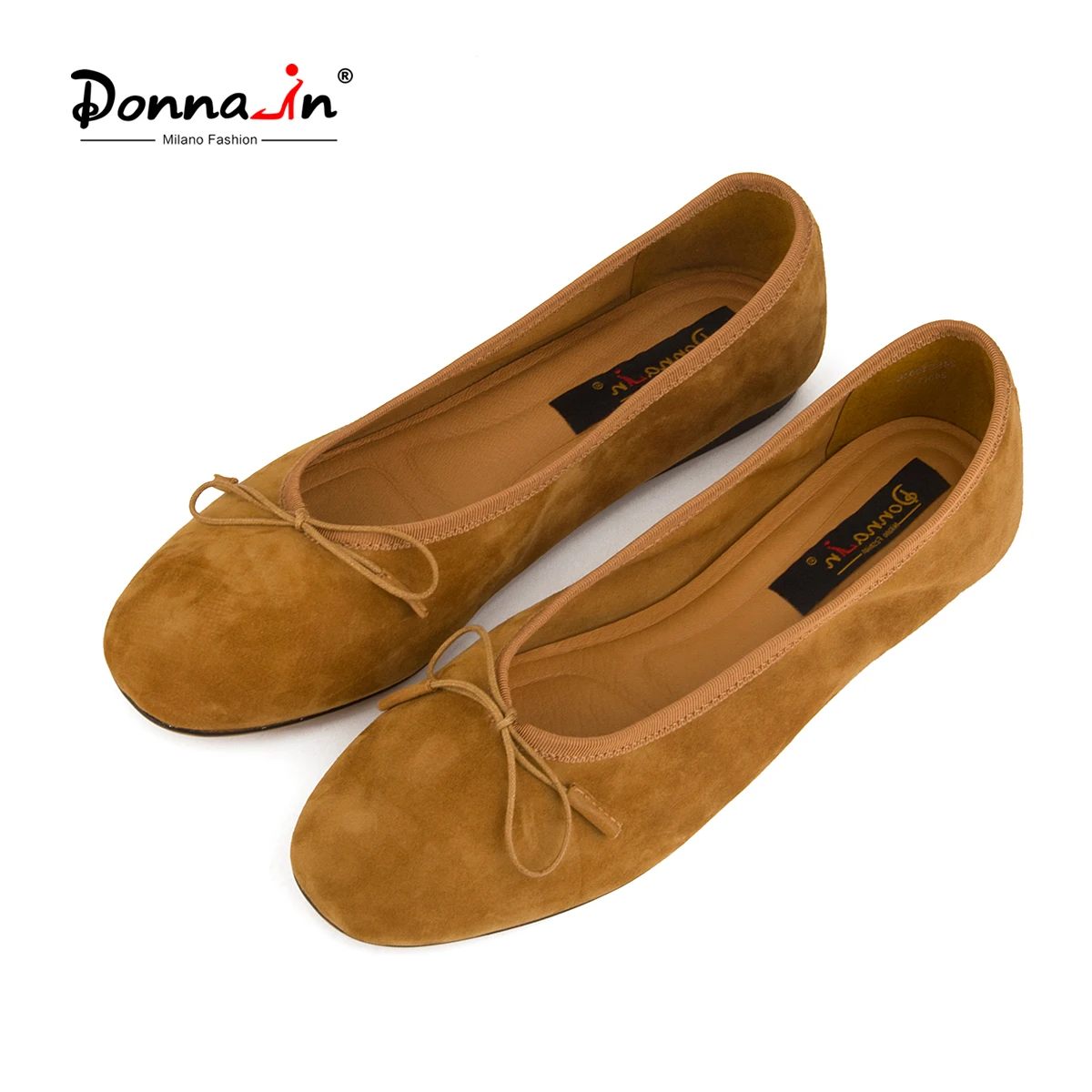 Donna-in, замшевые балетки из овчины, мягкая удобная женская обувь ...