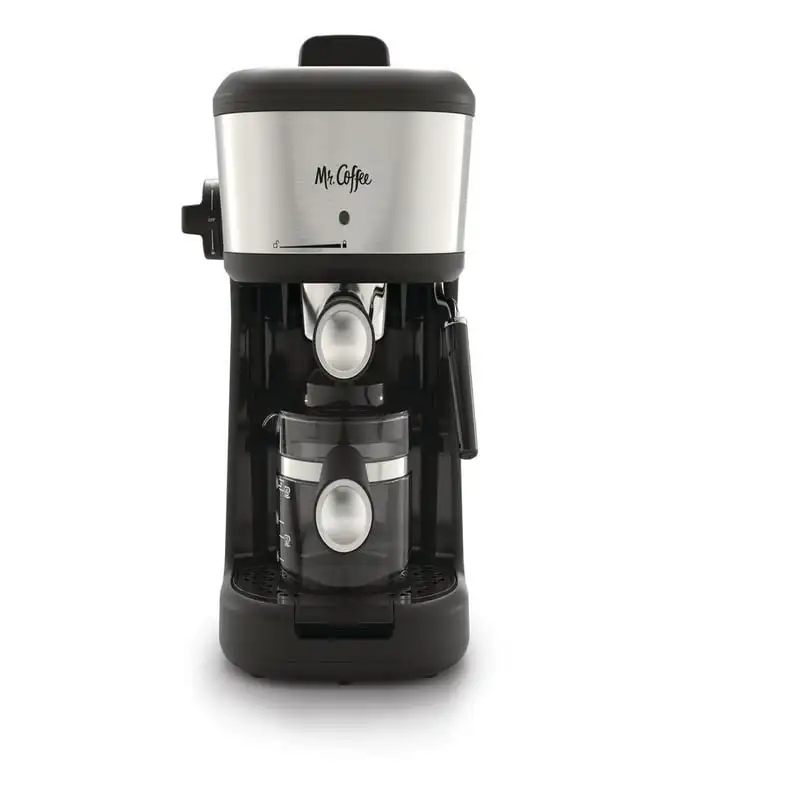 

 4-Shot Steam Espresso Cappuccino and Latte Maker in Black