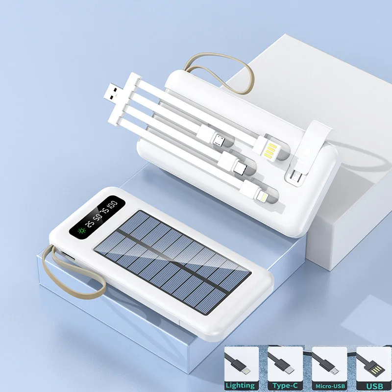 

Внешний аккумулятор на солнечной батарее, 20000 мАч, 18650