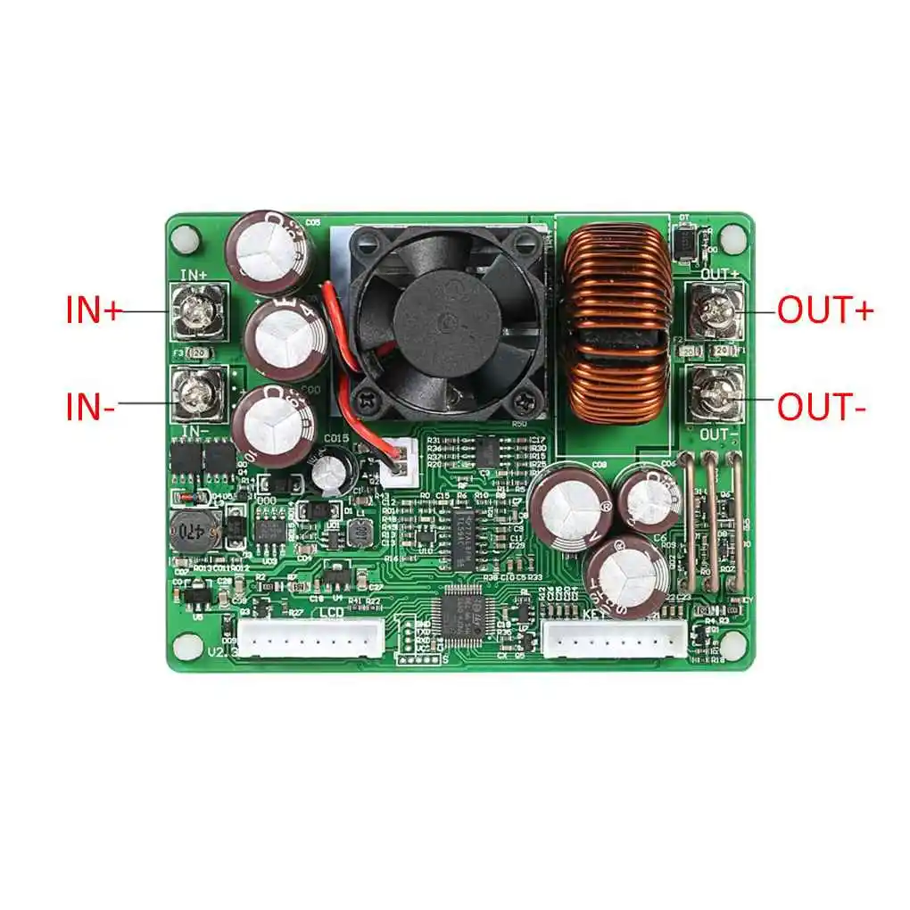 

Цифровой понижающий преобразователь постоянного напряжения с ЖК-дисплеем, 50 в, 20 А