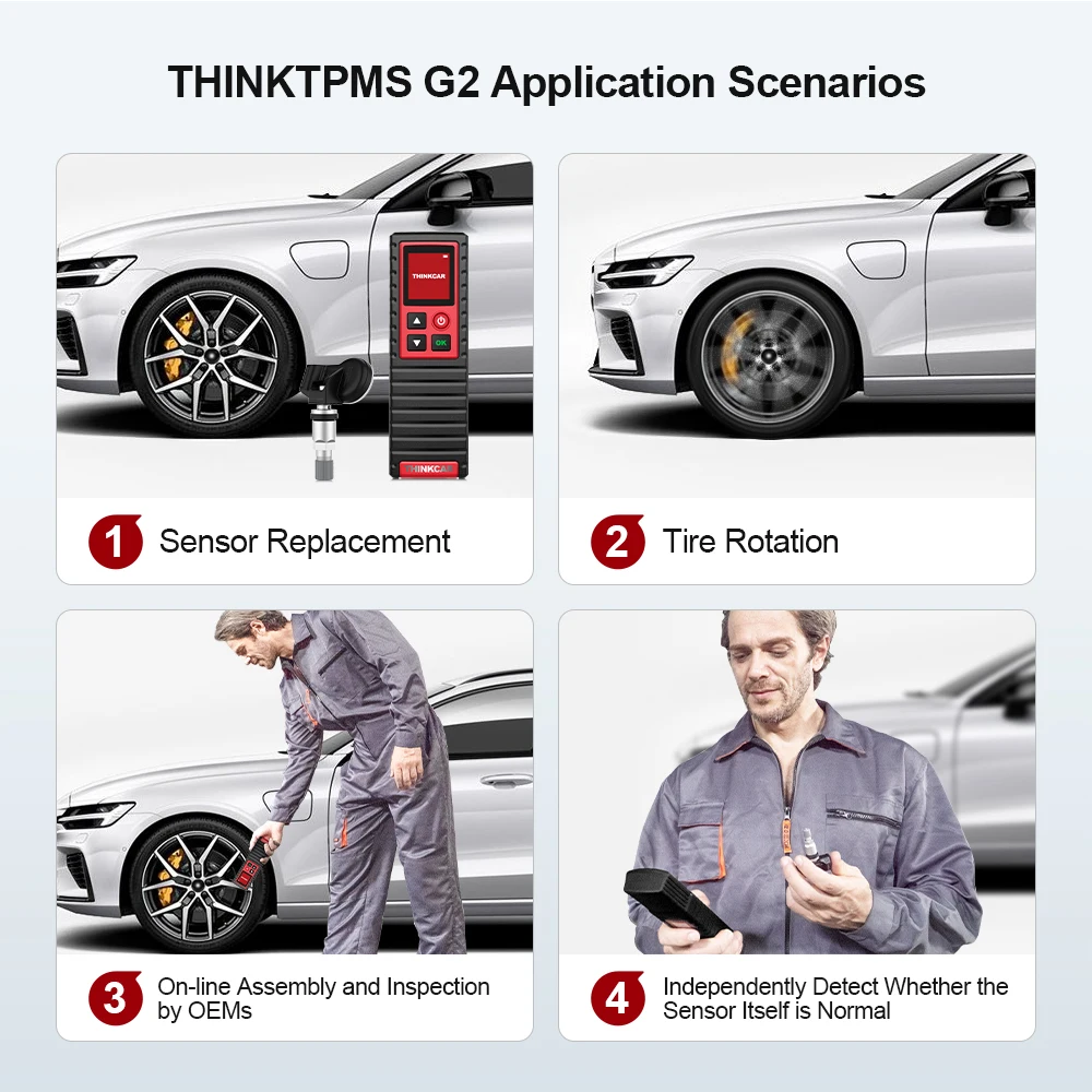 THINKCAR THINKTPMS G2 TPMS инструмент для диагностики давления в шинах автомобиля активатор