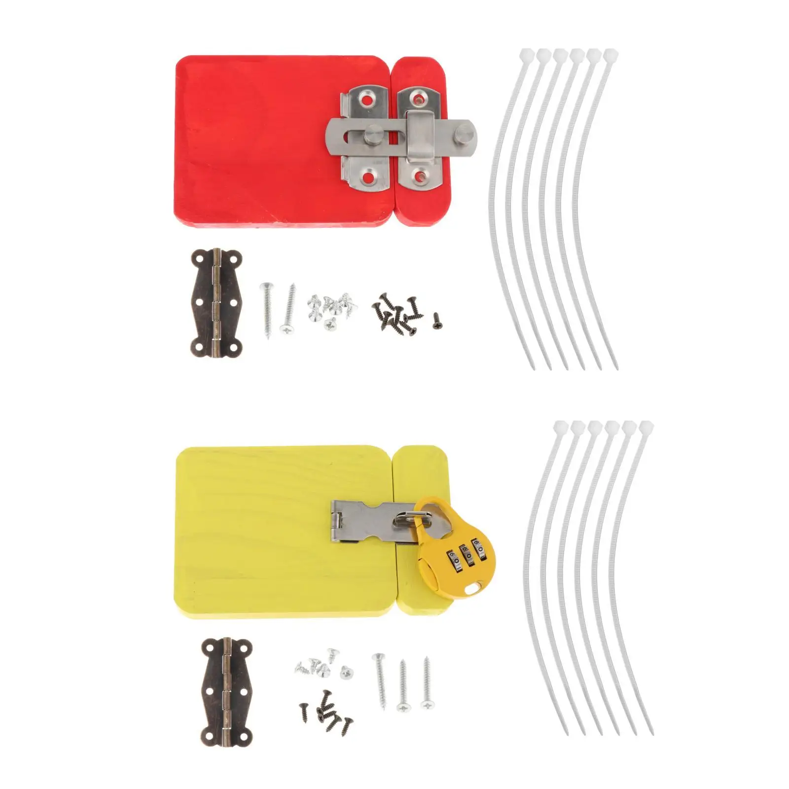 

Wooden Busy Board Door Wooden Handicraft Toy Practical Skill Montessori Activity Board for Kids Preschool Birthday Gifts