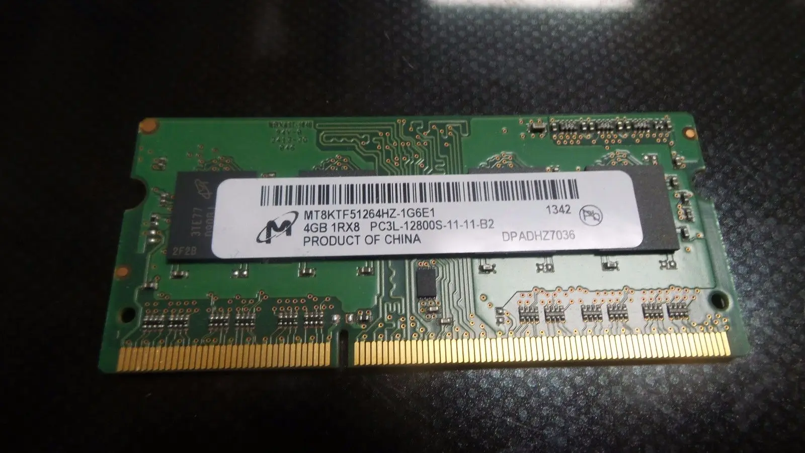 

Внутренняя память для ноутбука RAM MT8KTF51264HZ-1G6E1 4G DDR3L 1600 1,35 V
