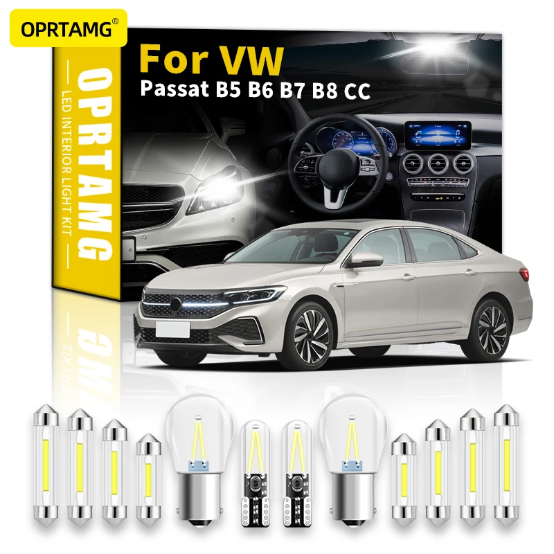 

OPRTAMG Canbus для Volkswagen VW Passat B4 B5 B6 B7 B8 CC вариант 1998 1999-2006 2007-2022 автомобильные аксессуары внутреннее светодиодный освещение