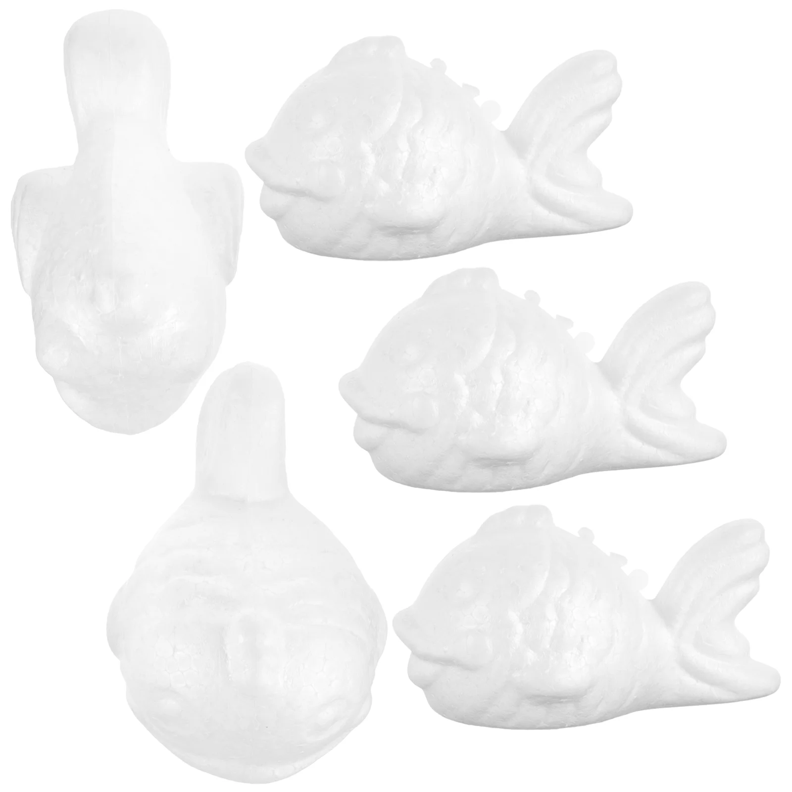 

5Pcs DIY Craft Foam Fish Painting Fish Shaped Blank Fish Crafting Kids Projects Toy