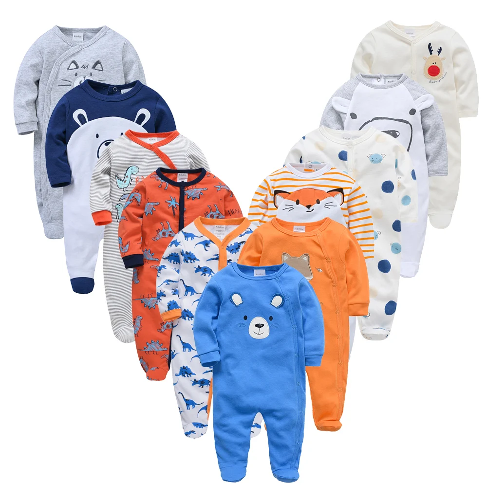 2 шт./лот детский комбинезон для мальчиков одежда новорожденных из 100% хлопка