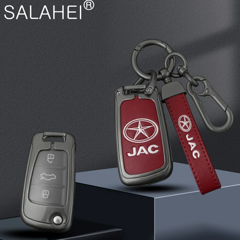 

Car Remote Key Fob Case Cover Protector Shell For JAC S2 Refine S3 S4 S5 S7 R3 A5 V7 Filp Shuailing T6 S2 Keychain Accessories