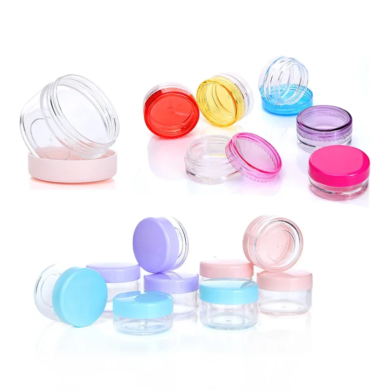 30 шт. портативные пустые прозрачные пластиковые банки для кремов 2 г-20 г