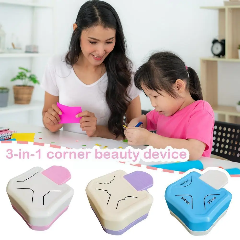 

Three-in-one Beautifier Cutting Machine Circular Design Paper Album Card Paper Office Supplies Punching Machine Punching Bi Y5d1