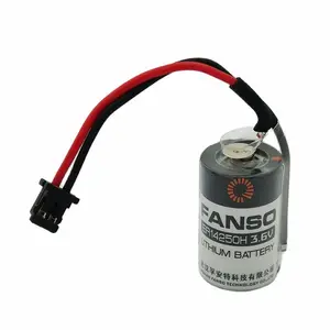 1pce ER14250H 3.6V Disposable Lithium Battery With Black Plug