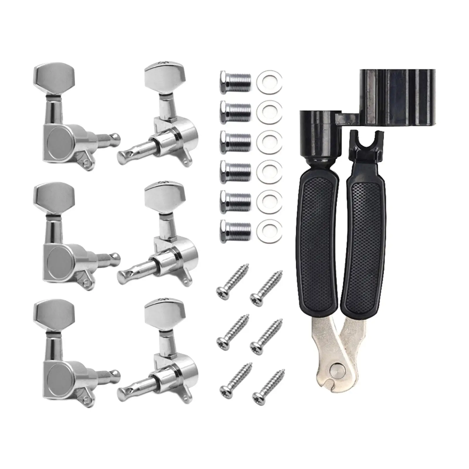 

6Pcs Guitar Tuner Pegs with Screws Knobs Tuning Keys for Acoustic Guitar
