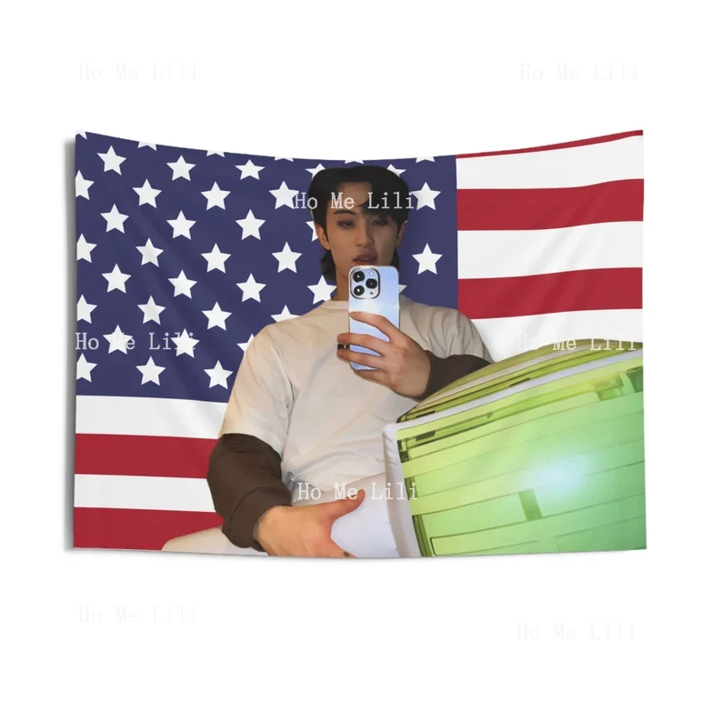 Марк Ли Lightstick флаг баннер гобелен Kpop Декор подарок веер