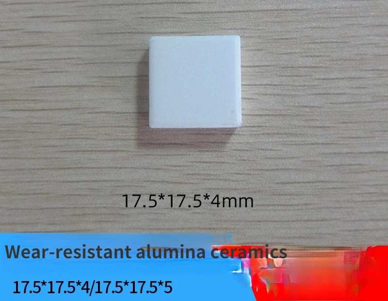 

95 Alumina Wear-resistant Ceramic Sheet 17.5*17.5*4 Insulation High Temperature Resistant 17.5*17.5*5 Ceramic Sheet