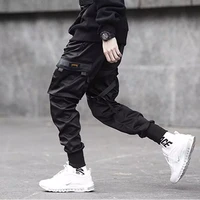 men hip hop streetwear sweatpants pencil pants 2022 new men joggers pants multi pocket elastic waist harem pants