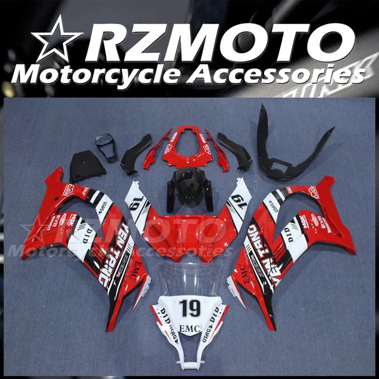 

Комплект обтекателей из АБС для Kawasaki Ninja ZX10R 2011 2012 2013 2014 11 12 13 14 15, 19 дюймов, красный, белый