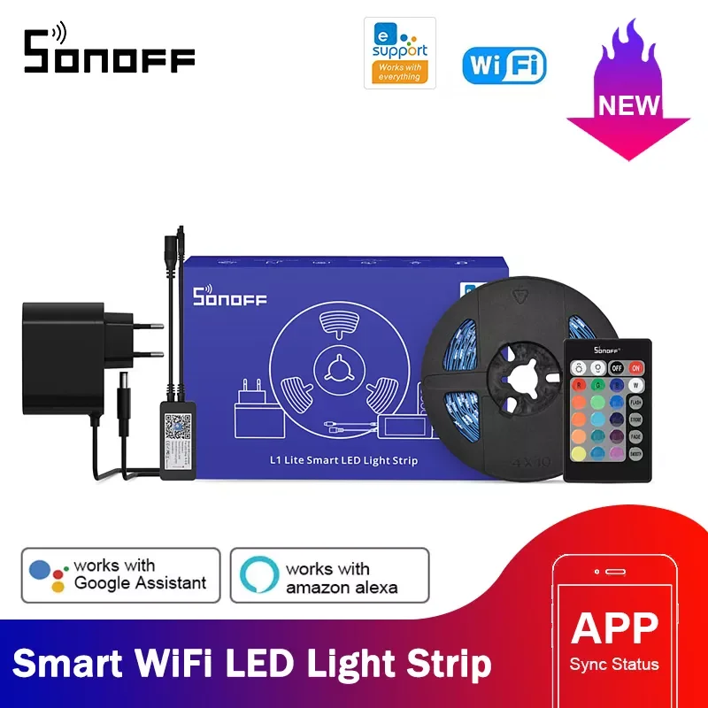 

Гибкая светодиодная лента SONOFF L2 Lite, 5 м, ЕС/США