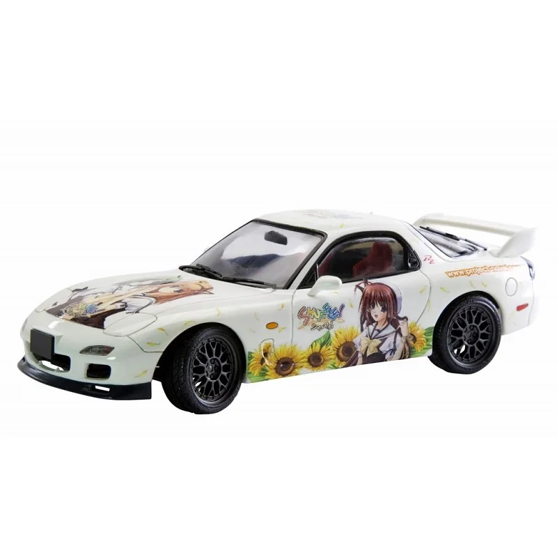 

Kotobukiya K01 Chara de Car SHUFFLE！MAZDA RX-7 FD3S Itachi car assembly model Action Figures Assembled Models kids Gifts Anime