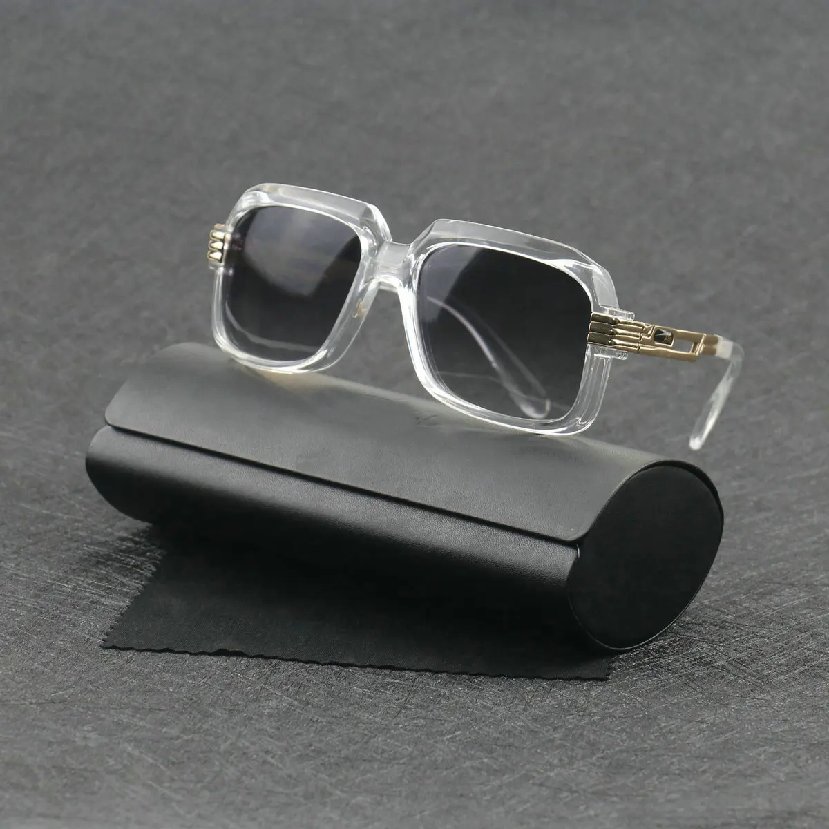 

Солнцезащитные очки поляризационные Uv400 для мужчин и женщин, модные, золотистые, большие, в стиле хип-хоп, черные, для вождения