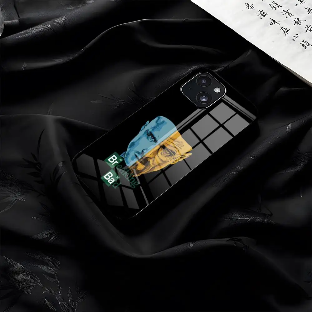Фото Чехол для телефона B-Breaking Bad для iPhone 17 Pro Max 16 15 14 Pro Max 13 11 Plus, стеклянная крышка №2