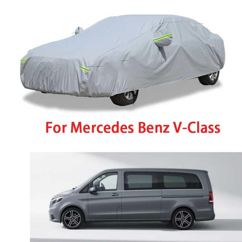 Полный автомобильный чехол от солнца, снега, дождя, царапин, водонепроницаемый чехол для Mercedes Benz V-Class W638 W639 Vito Viano Valente 1996-2014