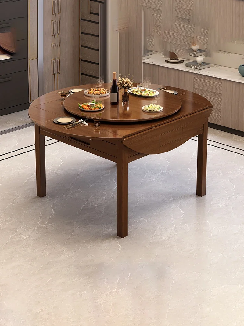 Роскошный деревянный обеденный стол складной подстаканник с электроприводом