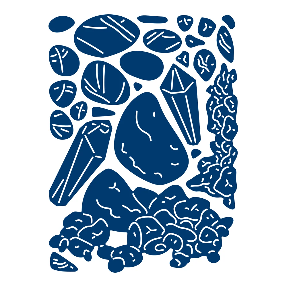 

Pebbles Metal Cutting Dies For Diy Scrapbooking Crafts Maker Photo Album Template Handmade Decoration 2022 New