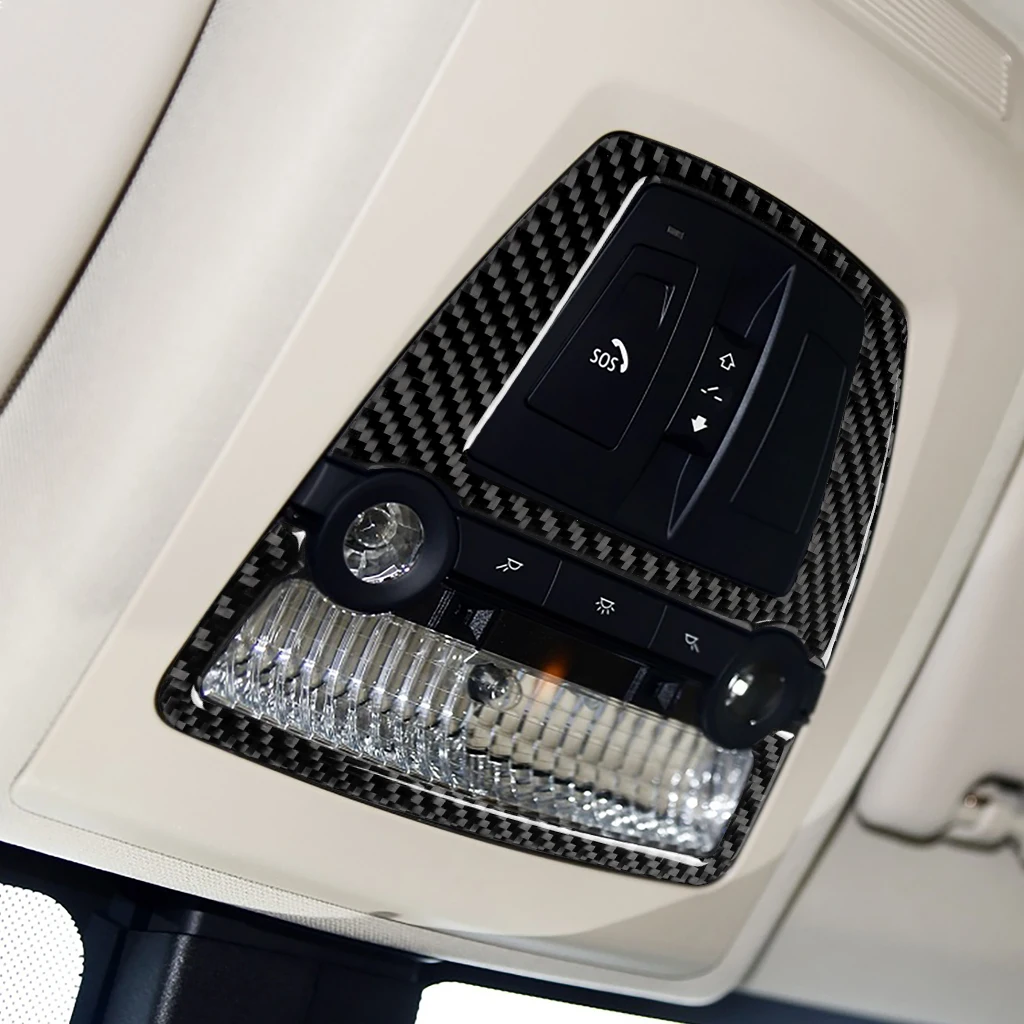

For BMW 5 Series F10 5GT F07 F25 X3 F26 X4 Carbon Fiber Car Reading Light Decor Sticker Cover Trim Interior Moulding Accessories