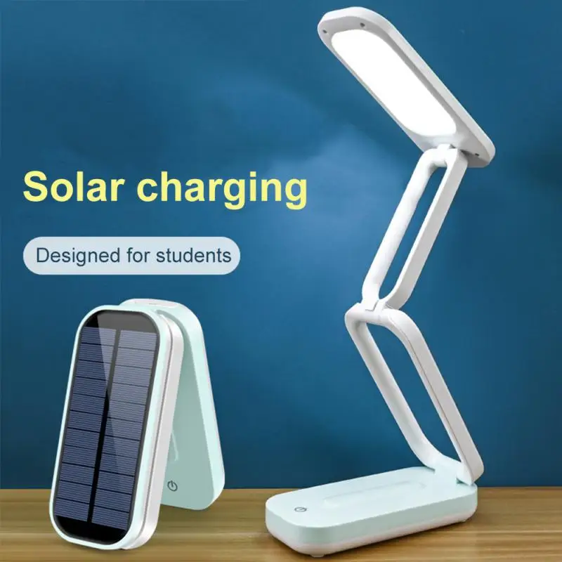 

Flodable Desk Lamp Solar Battery USB Rechargeable Portable Adjustable Desk Lamps Night Light Reading Light With 24 LEDs