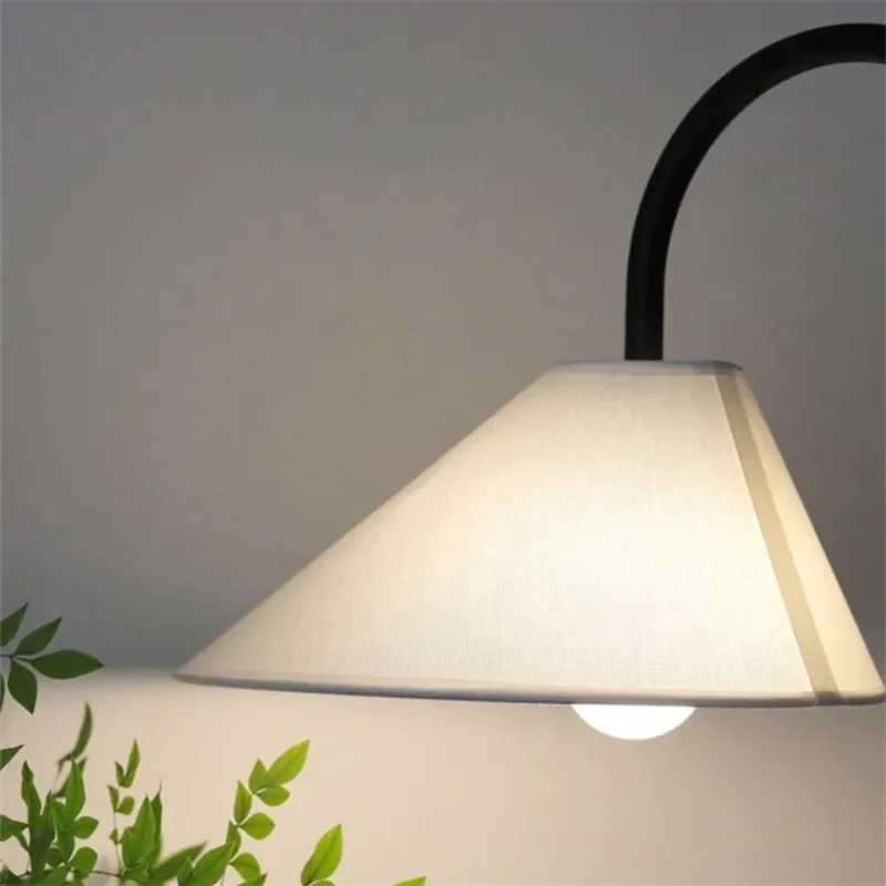 Напольная Лампа тканевый абажур уникальная светодиодная лампа для гостиной