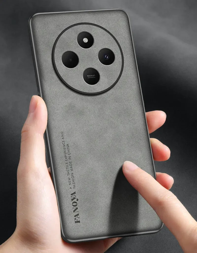 Роскошный чехол из овечьей кожи для Xiaomi Redmi 14C 4G 14R 13C защитный Ударопрочный