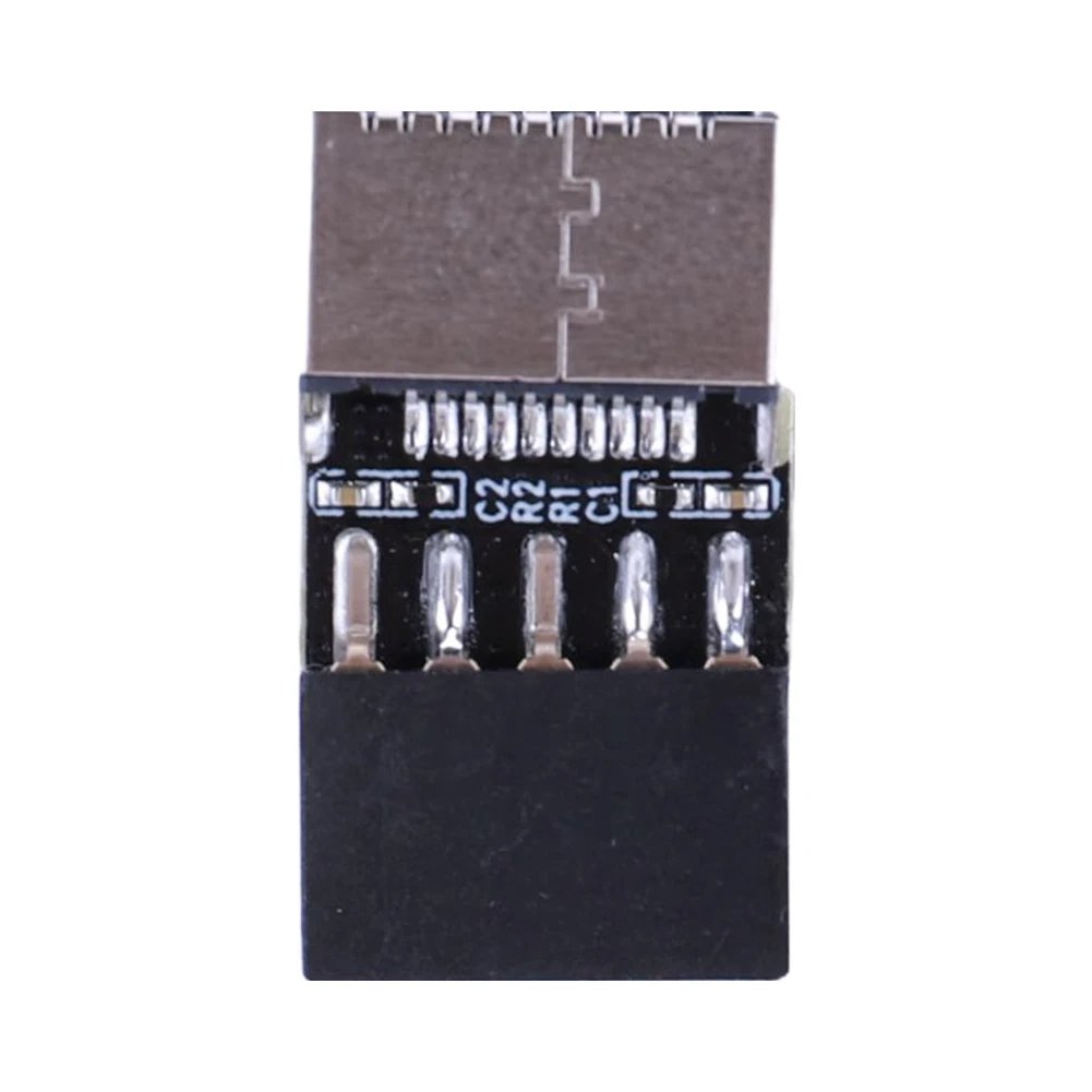 Фото Карта расширения USB 2.0 с разъемом Type-C (9-контактный), Plug and Play, конвертер для материнских плат (для ОС/Windows/Linux) №5