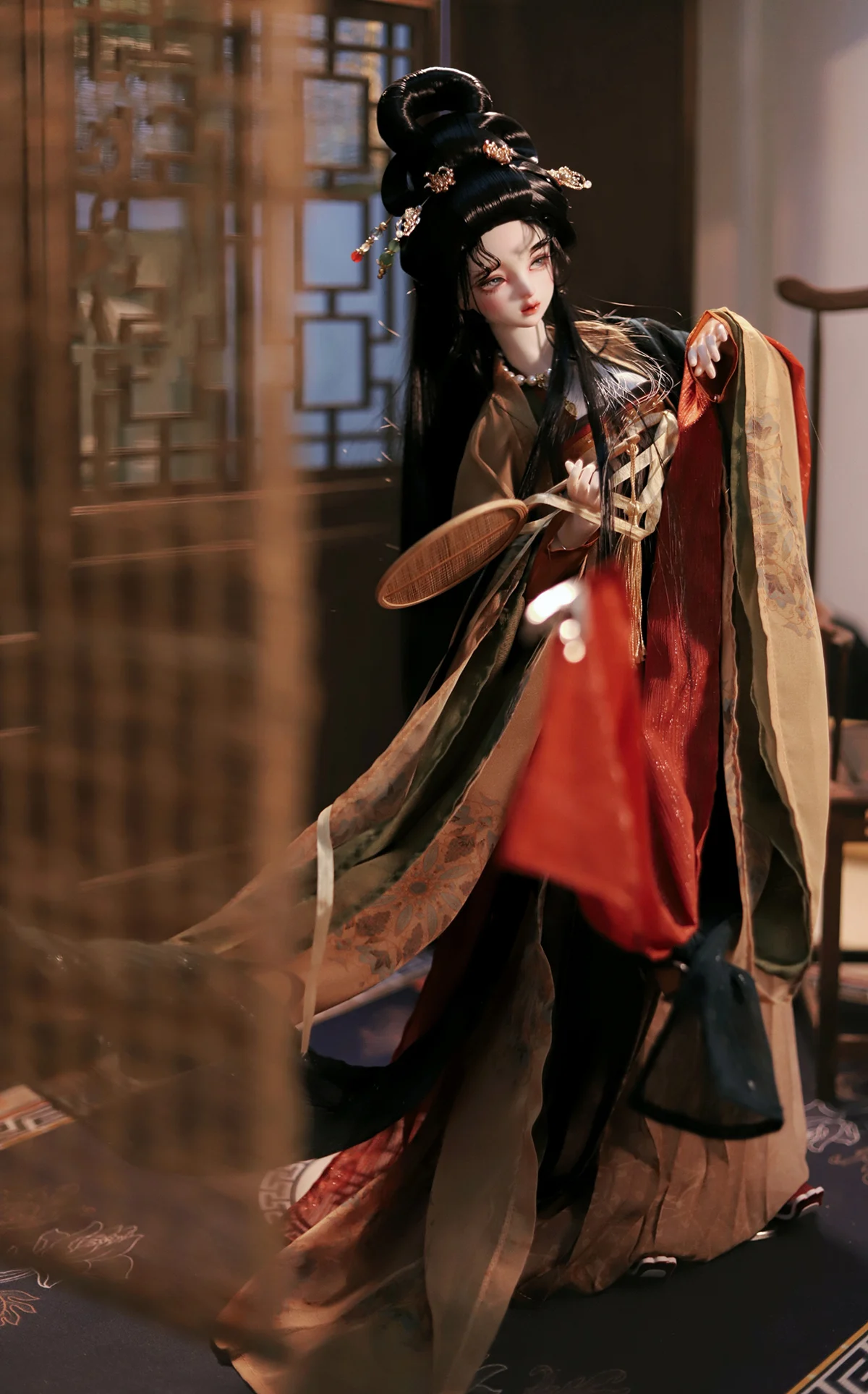 Фото 1/5 1/4 1/3 BJD одежда, древний костюм, китайское платье феи Hanfu, наряд для BJD/SD MSD SD13, аксессуары для кукол больших девочек A1155 №3