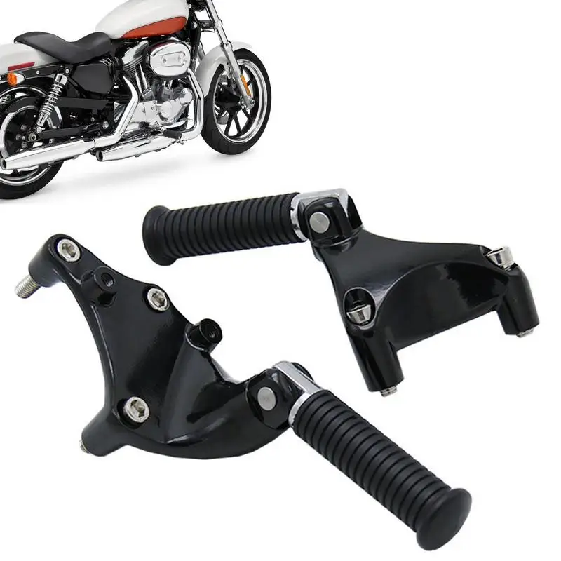 

Motorcycle Pedal Support Aluminium Motor Bike Universal Folding Footrests Modified Assembly ForHarleys forSportster XL883 1200
