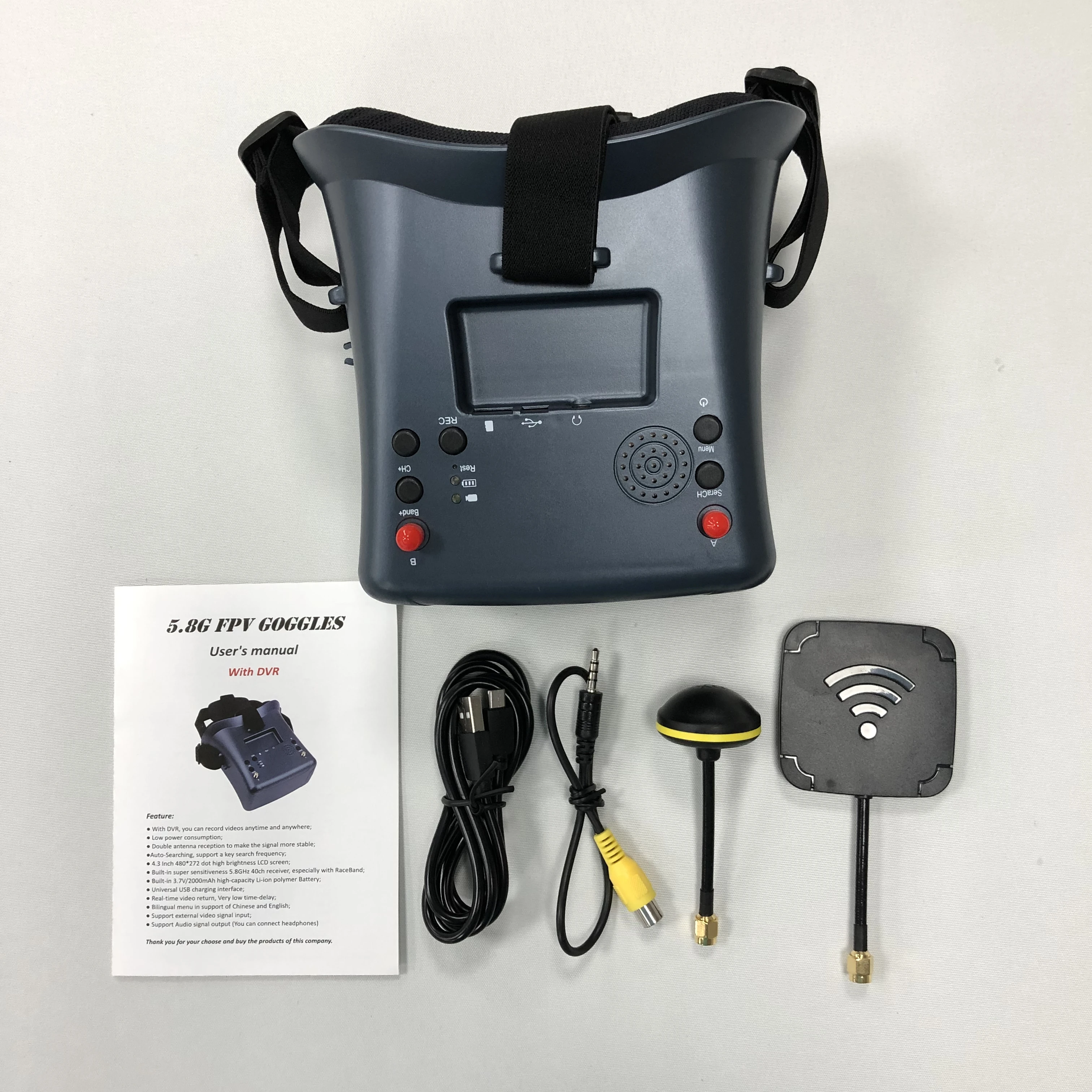 DMKR LS-008D очки FPV 4 3 дюйма