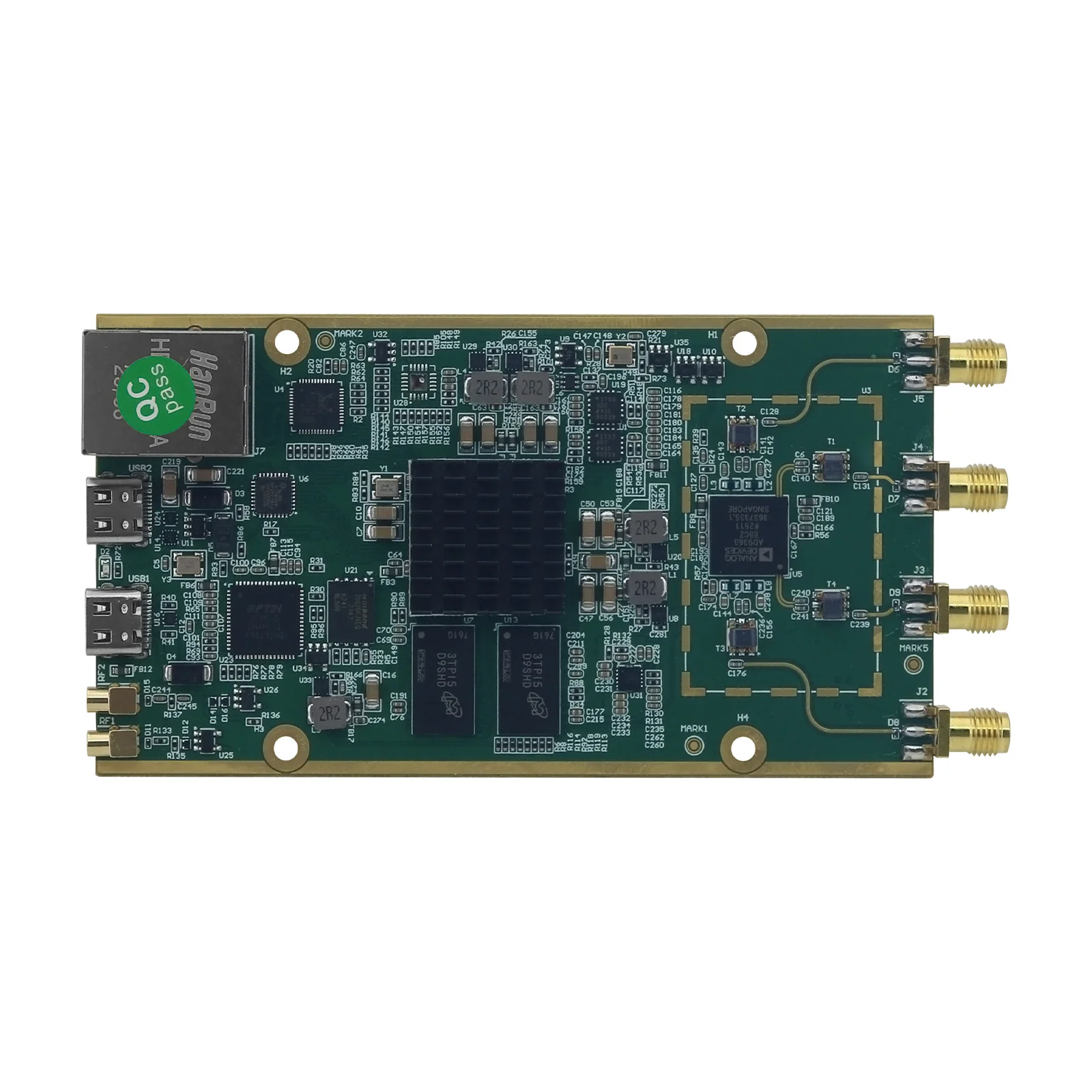 Фото Плата разработки SDR HamGeek ADI Pluto+ 70МГц-6ГГц на базе AD936x XC7z020 FPGA (без корпуса) для Libiio Iioscope SDRsharp Matlab №2