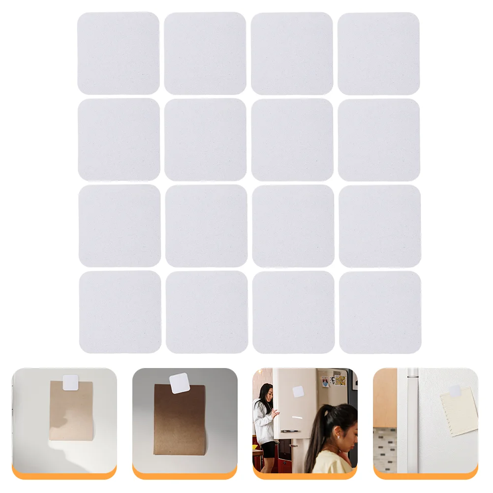 

20 Pcs Square Magnets Heat Transfer Material Fridge Decors Household Blank White Sublimation Refrigerator Stickers