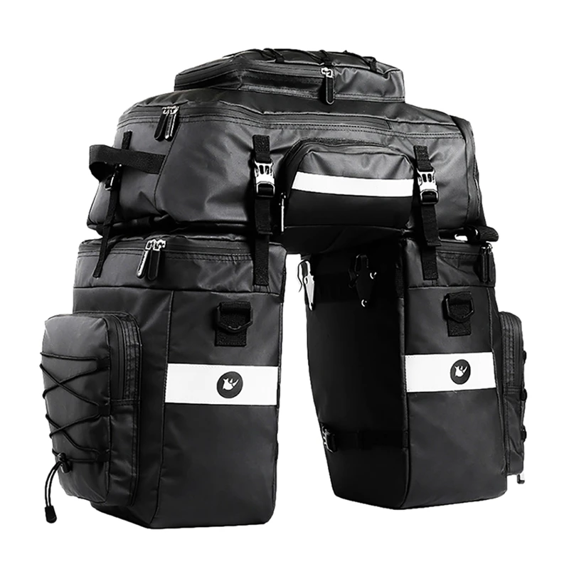 

RHINOWALK Bike Rear Seat Trunk Bag 3 In 1 Multifunction Bicycle Pannier Waterproof Double Side Cycling Luggage Pannier