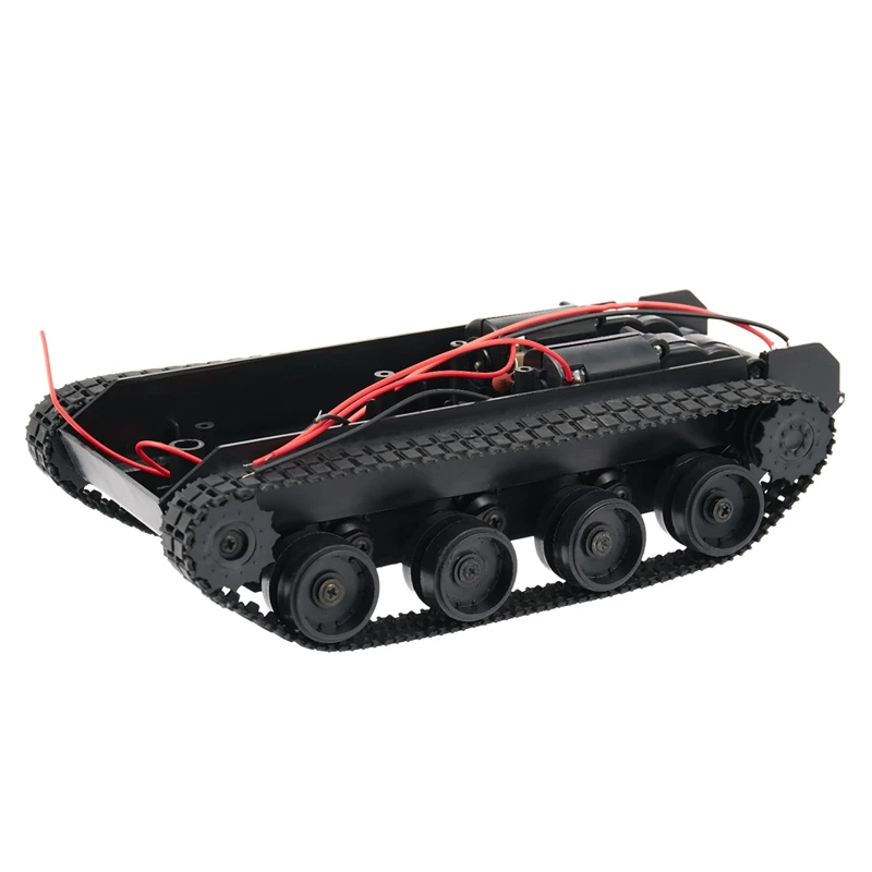 Робототехнический набор для создания автомобиля-танка Rc Tank Smart Robot Car Chassis Kit Rubber Track Crawler For Arduino 130 Motor Diy Toys Children.