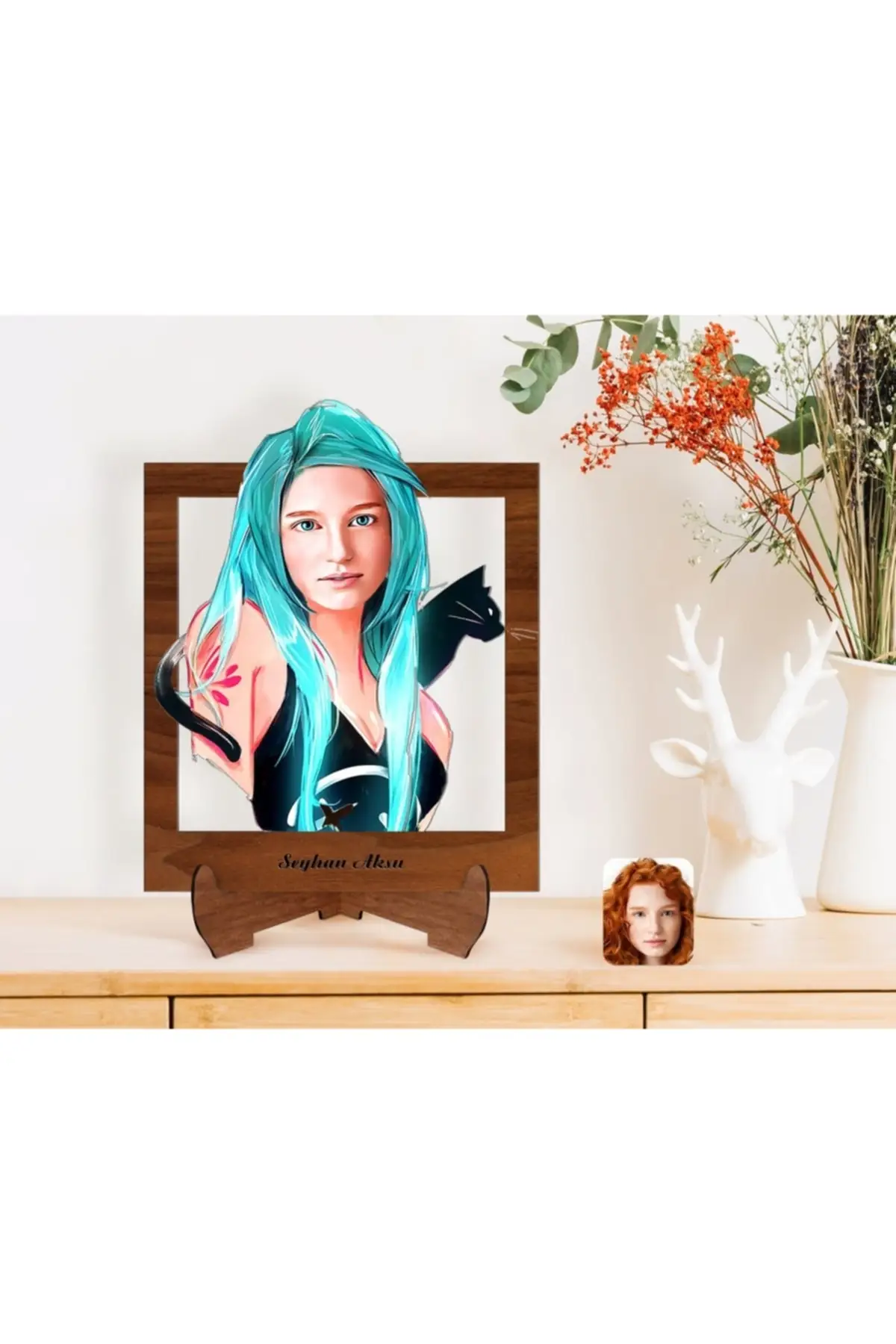 

Personalized Prince Charming White style Wooden Stand 3d trinkets-1