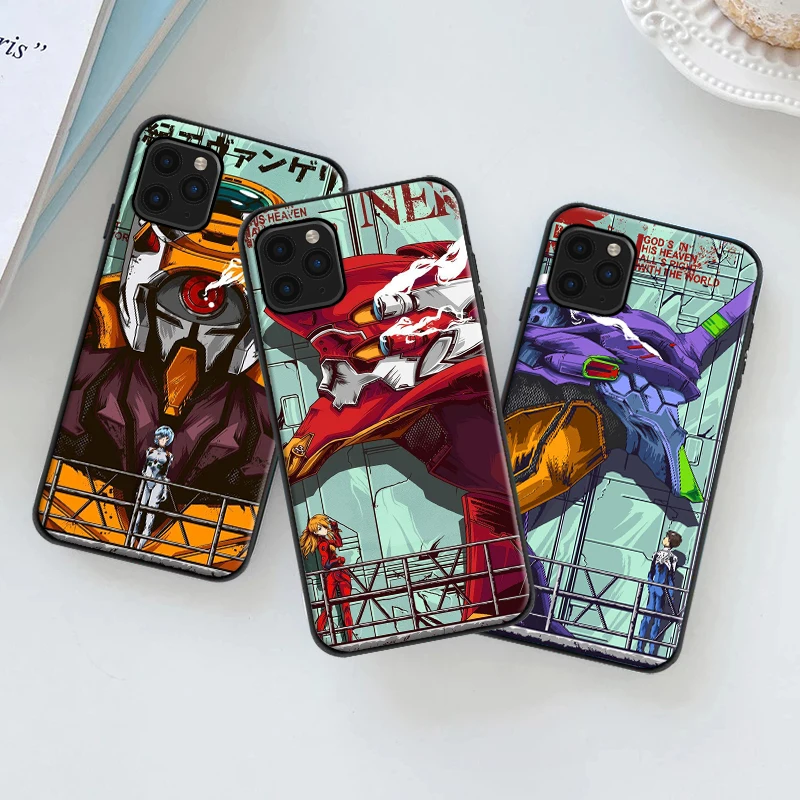 

Genesis Evangelion Anime Phone Case For iPhone 6 6S 7 8 Plus 11 12 13 Pro XS MAX 12 Mini X XR SE 2020 Back Cover Carcasa Funda