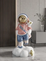 astronaut living room decoration tv cabinet next to large floor ornaments moving gift housewarming new home decoration figurines