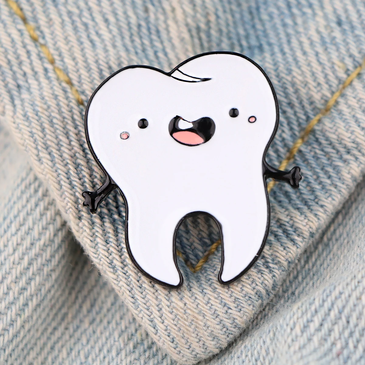 

Tooth Dentist Cute Enamel Pin Lapel Pins for Backpacks Brooches on Clothes Women's Brooch Fashion Jewelry Accessories Gift