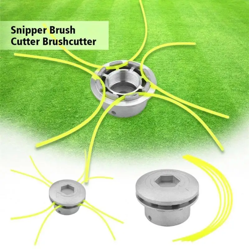 

Trimmer Cutter Heads Grass Tools Strimmer With Set 1pcs String Aluminium Brush Lines 4 Head Universal Accessory Garden