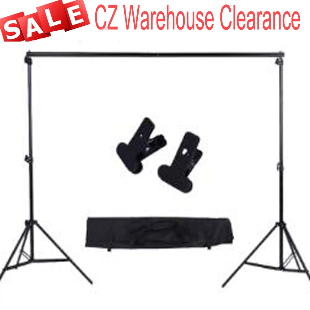 

Photo Studio Kit 2 * 3m / 6.6 * 9.8ft Adjustable Background Support Stand Photo Backdrop Crossbar Kit photography accessories