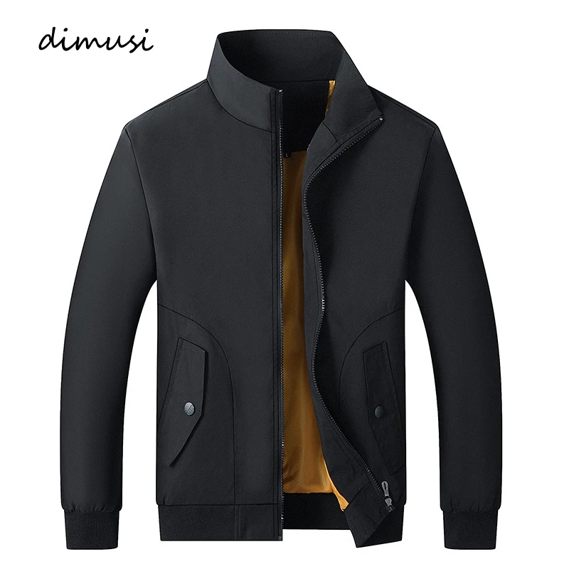 

DIMUSI Men's Bomber Jackets Casual Outwear Windbreaker Coats New Slim Fit Business Jackets Mens Brand Clothing
